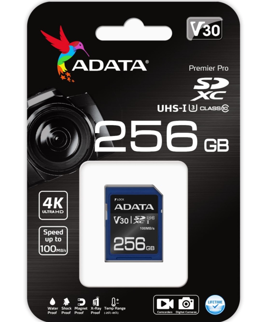 Mem Microsdxc Adata 256gb Uhs-i U3 V30s A2 C/a Ausdx256gui3v30sa2-ra1, Adata