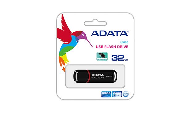 Memoria Flash Adata Uv150 32gb Usb 3.2 Negro (auv150-32g-rbk), Adata