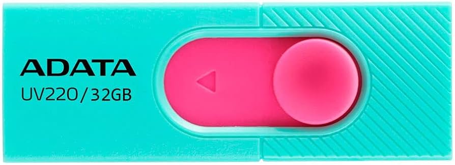 Memoria Flash Adata Uv220 32gb Usb 2.0 Azul/rosa (auv220-32g-rgnpk), Adata