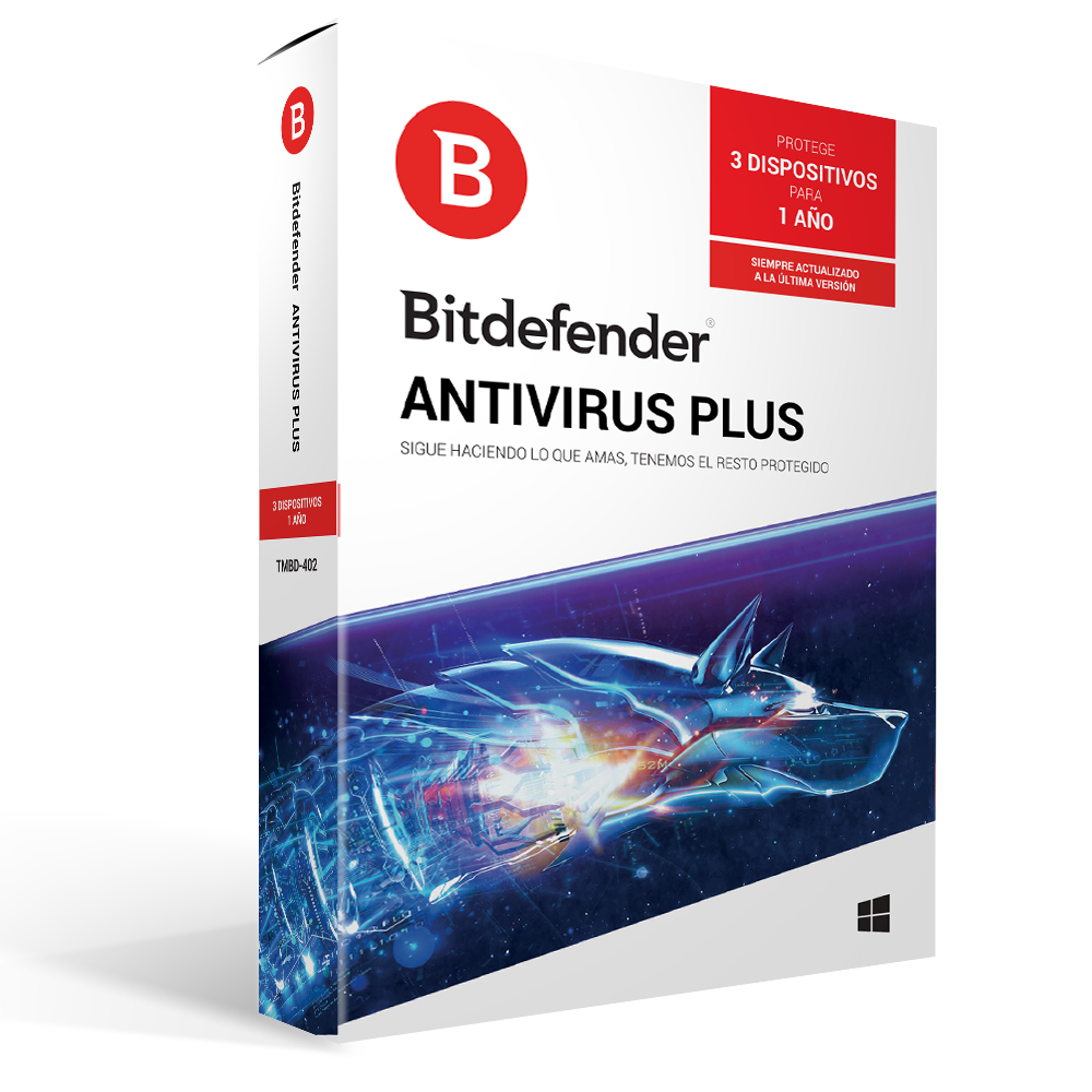 Bitdefender Antivirus Plus 1yr 3usr (tmbd-402), Bitdefender