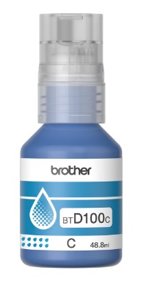 Botella D Tin Brother Cian Ultra Alto Rendi Inkbenefit 5000 Btd100c, Brother