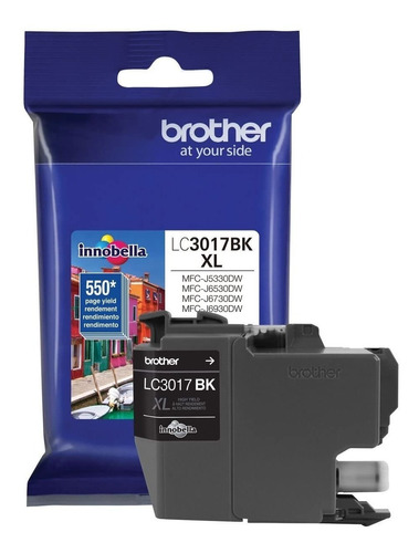 Cartucho Brother Lc3017bk Negro 550 Paginas P/mfcj5330dw/mfcj6930dw/m, Brother