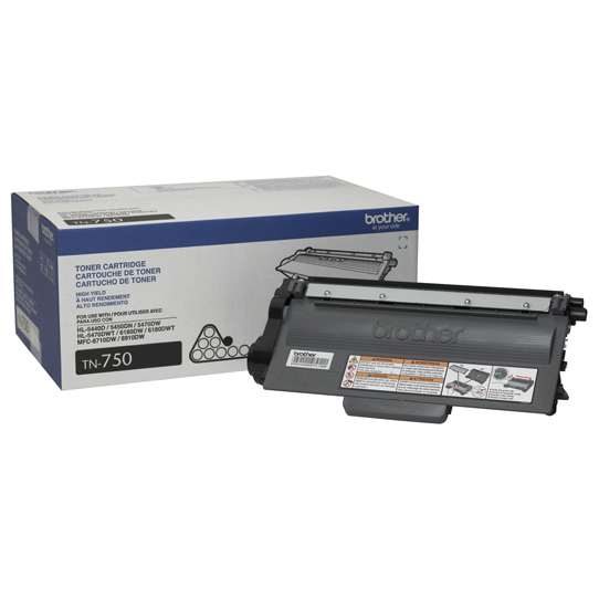 Toner Brother Negro 8000 Paginas Alto Rendimiento Para Hl6180dw Tn750, Brother