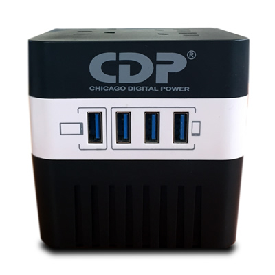 Cdp Ru-avr604 600va/300w Avr, 4 Salidas, 175 Julios, 4 Puertos Usb, 120 Vac, Cdp