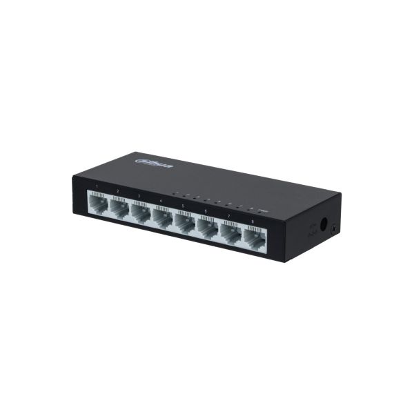 Switch Ethernet No Administrado 8 Puertos (dh-pfs3008-8et-l), Dahua