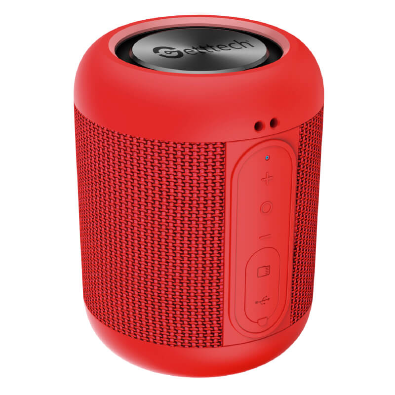 Bocina Getttech Gal-31502r Bluetooth 4.2 Microfono, 3.5mm, Ranura Microsd, Rojo Loud Sg-230, Getttech