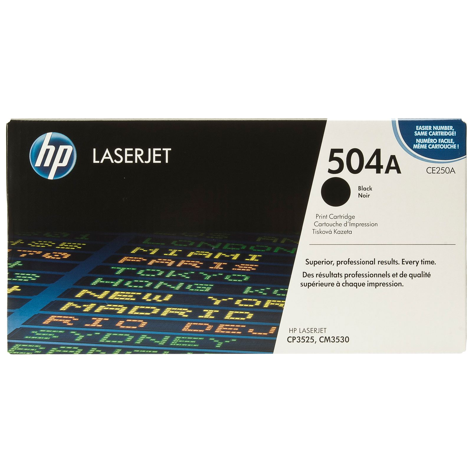 Toner Hp 504a Negro Laserjet Cp3525 Cm3530 Ce250a, Hp