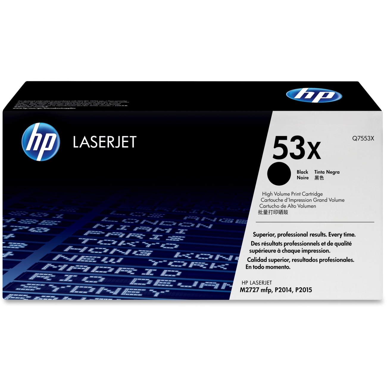 Toner Hp 53x Negro Alto Rendimiento P/2015, P2015d, P2015dn (q7553x), Hp