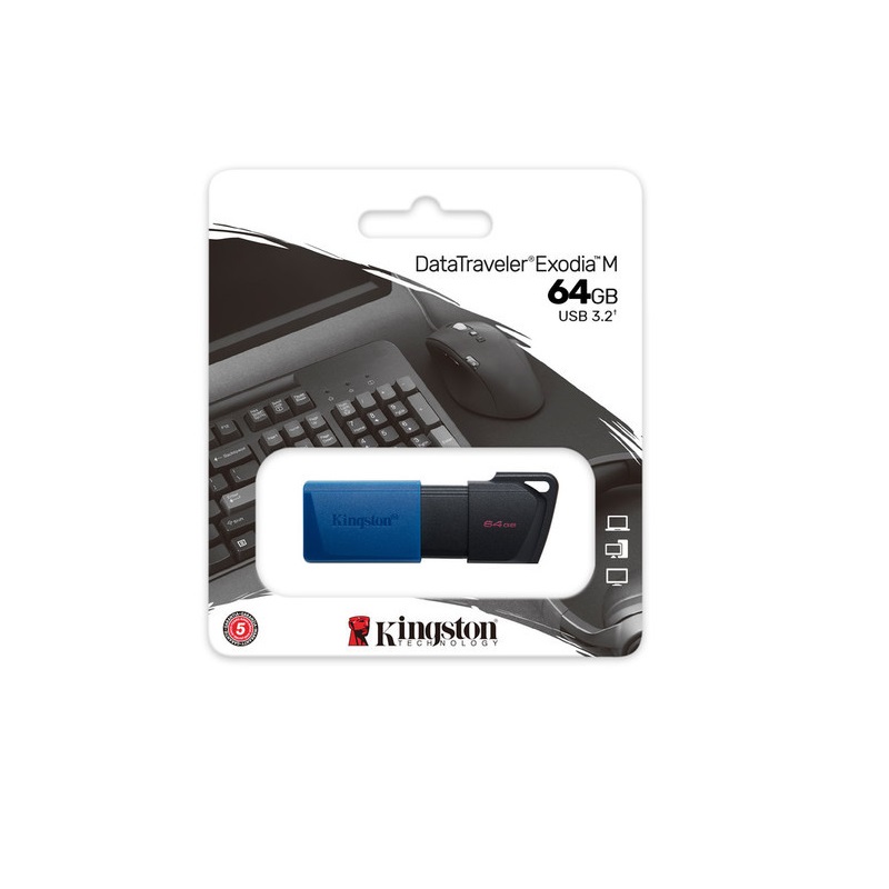 Memoria Flash Kingston 64gb Usb 3.2 Gen 1 Exodia M(dtxm/64gb), Kingston