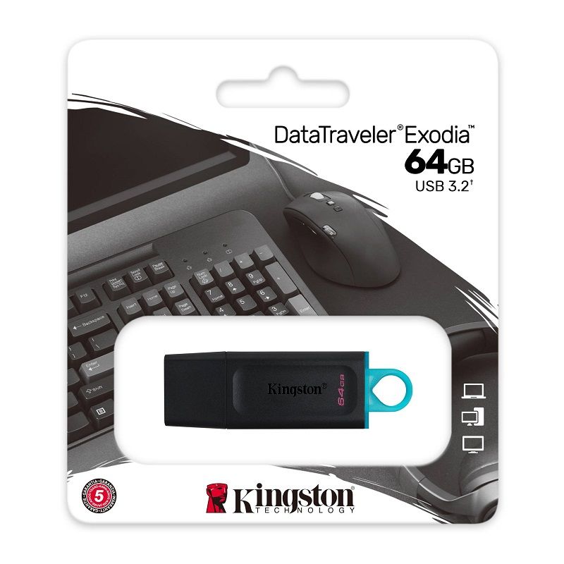 MEMORIA FLASH KINGSTON 64 GB USB 3.2 GEN 1 (DTX/64GB)