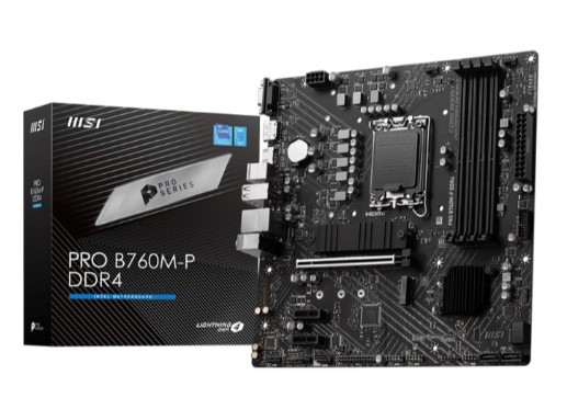 Tarjeta Madre Msi Pro B760m-p M.2 Pcie 4.0 Ddr5 4x128 6800+ S-1700, Msi