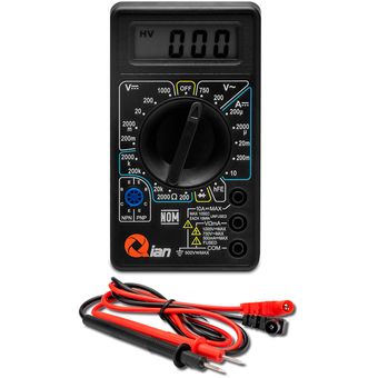 Multimetro Digital Qian Qad Lcd 3 1/2 Digitos /ac/dc/ohm (qad-90011), Qian
