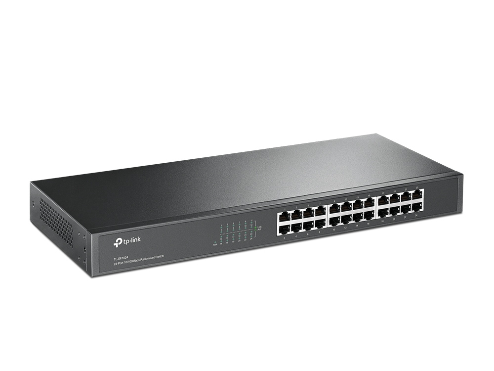 Switch Rack Tp-link /24 Ptos Fast/save Energy 40%/19/ Tl-sf1024, Tplink