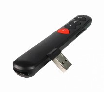 Presentador Vorago Apuntador Laser Inalambrico Usb Slim Negro Lasp-305, Vorago