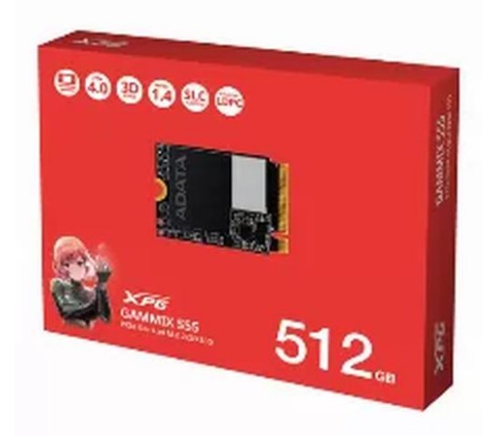 Unidad Ssd M.2 Xpg Gammix S55 2230 Pcie 512gb (sgammixs55-512g-c), Xpg